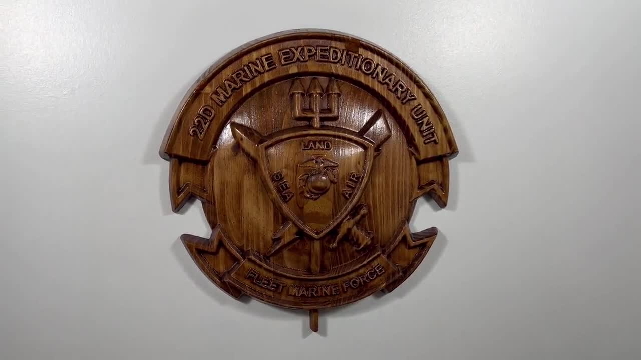 アメリカ MARINE CORPS 海軍 壁掛け インテリア 木製 彫刻 アメリカ MARINE CORPS 海軍 壁掛け インテリア 木製 彫刻