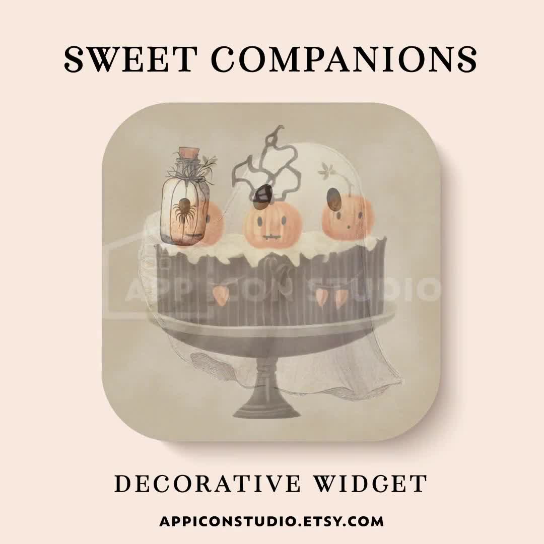 Süßes Halloween iOS und Android Icon Set, Herbst iPhone App Icon Pack mit Geister Wallpapers und Widgets, Fall Icon Pack, 231003 video poster