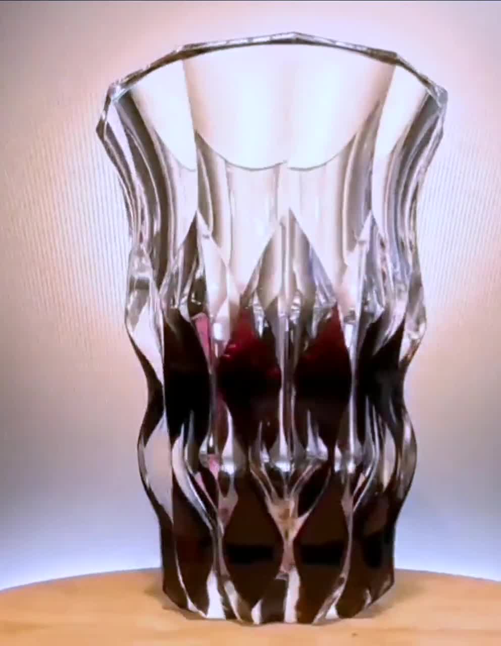 Val Saint Lambert Art Deco Crystal Vase “lupin” - Etsy