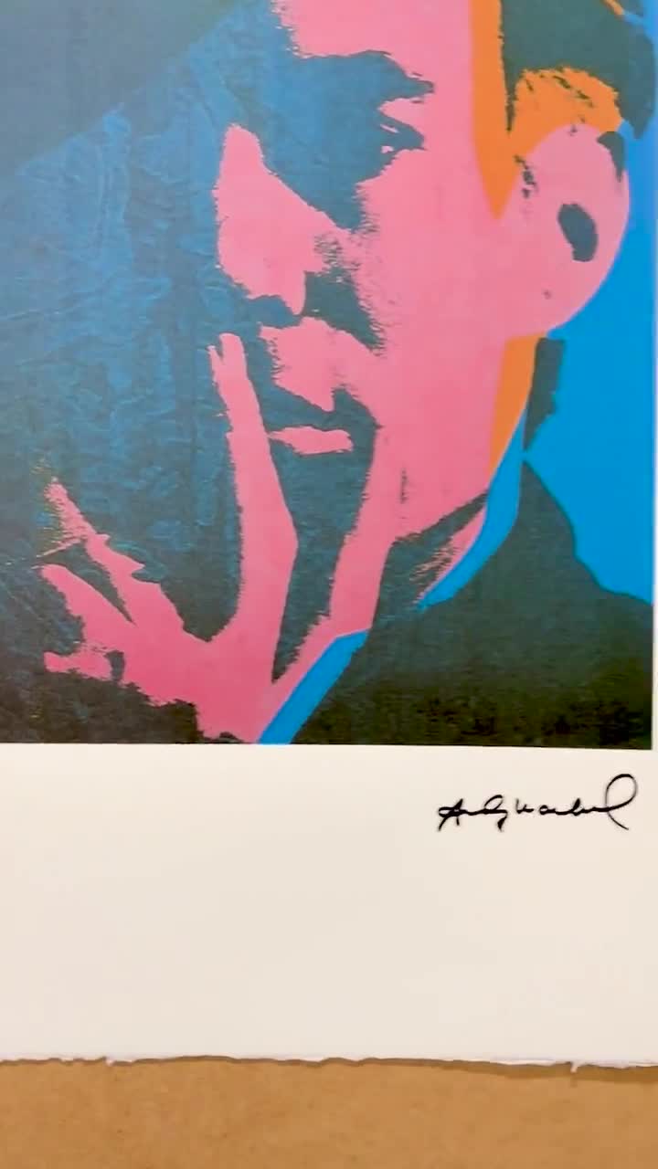 ANDY WARHOL - Self-portrait - Signed, Numbered Edition 27/100, 38