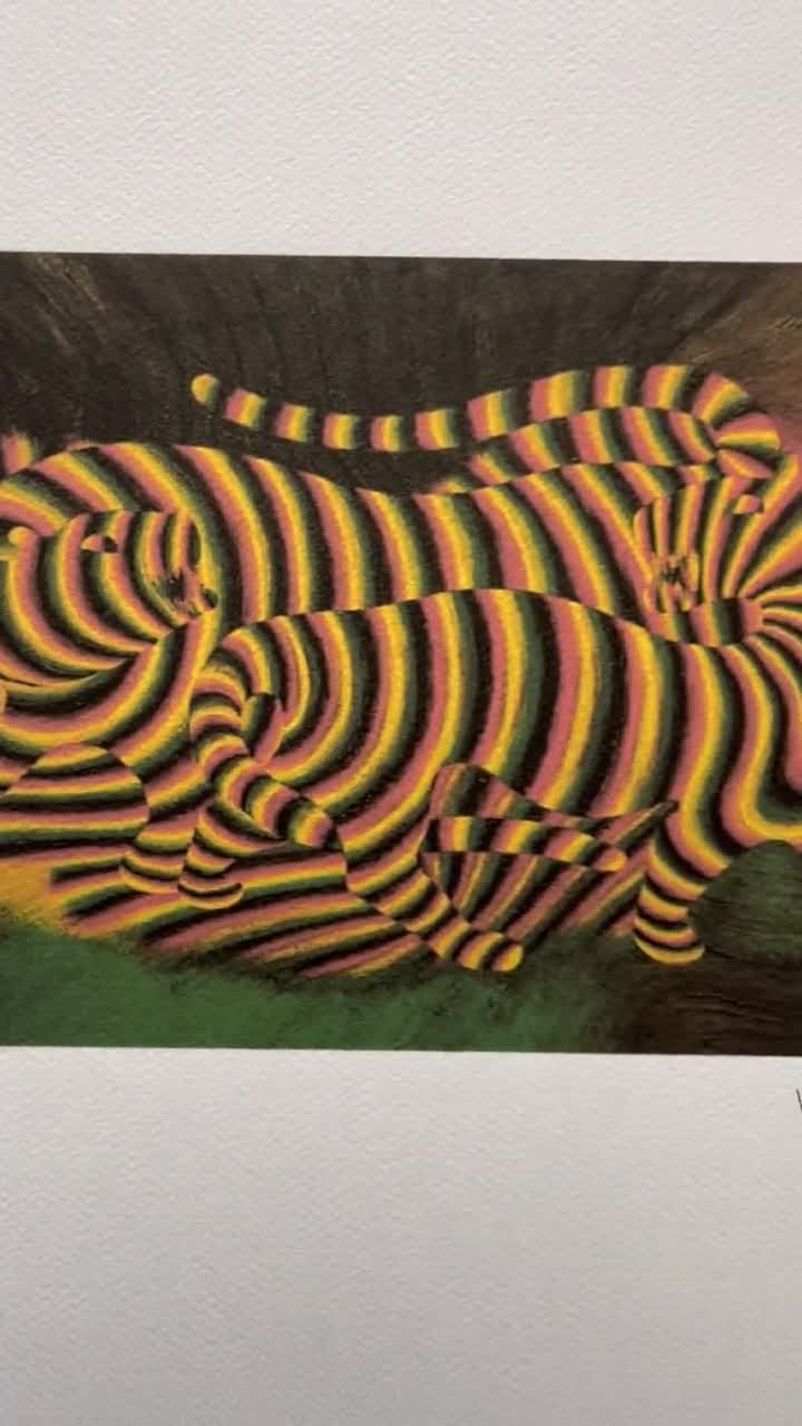 VICTOR VASARELY (after) - Two Tigers - Signed, Numbered Edition