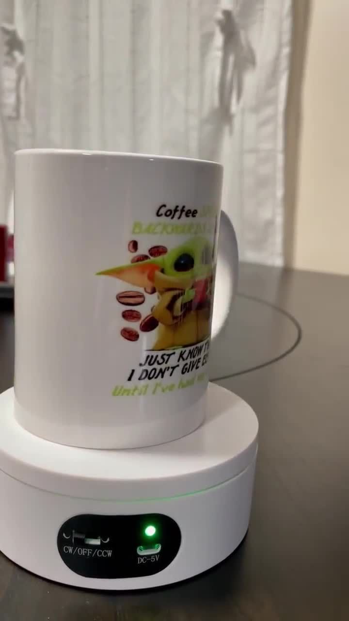 Coffee spelled backwards is eeffoc .., Baby Yoda 11 oz Coffee Mug, A71