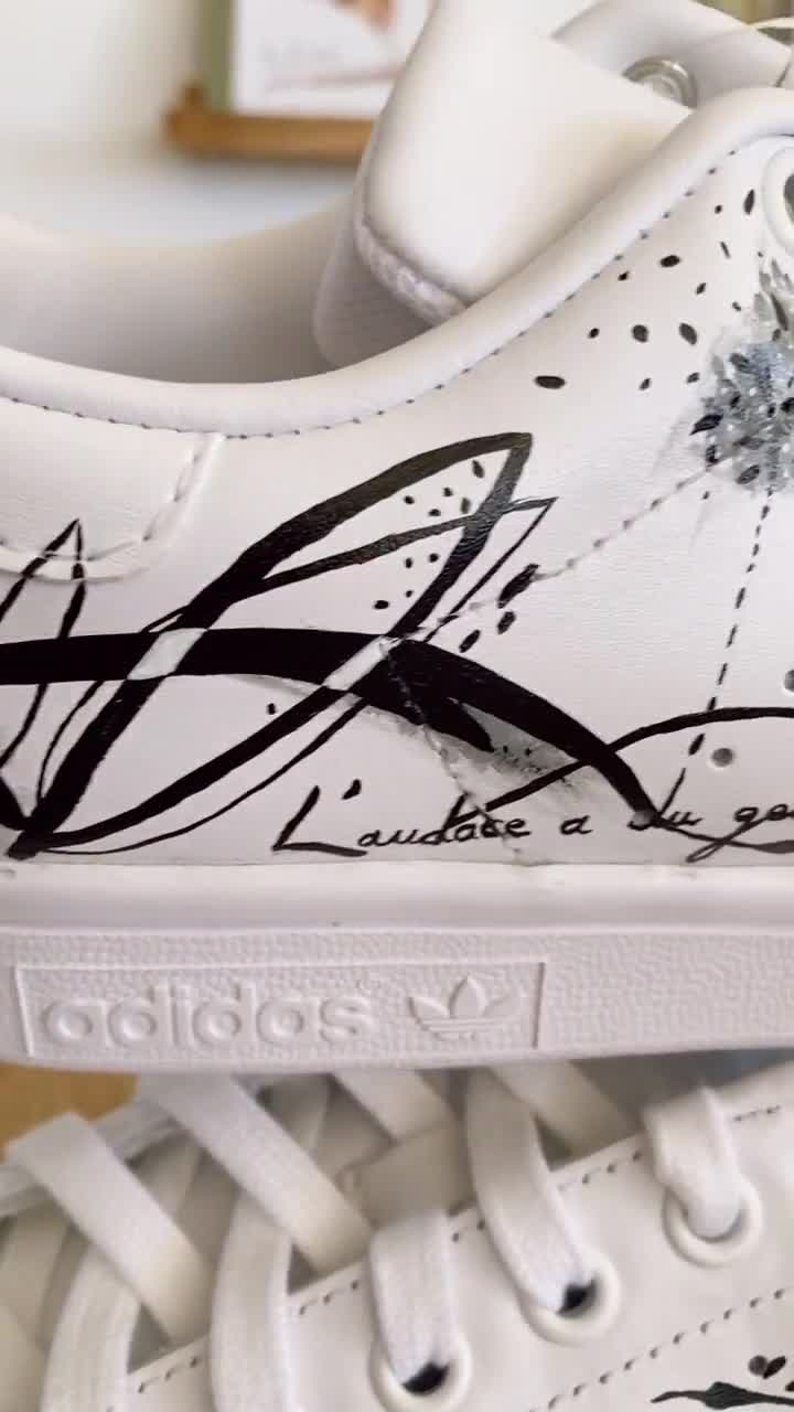 CUSTOM ILLUSTRATED Personalization Of Shoes, Hand Painted, 41 OFF