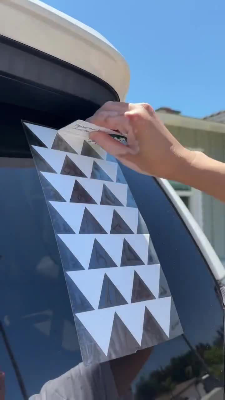 INDIGOS UG Adesivo Auto - Sticker - Auto - JDM - Die Cut - Hippi Flower Daisy Decal Hawaii Beach Window Sticker - Nero - 88 mmx96 mm