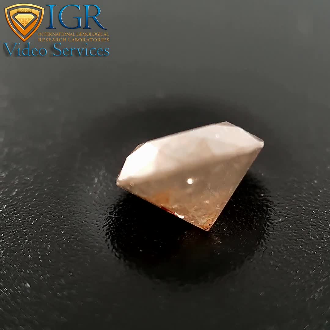 1.33 Cts. CERTIFIED Round Brilliant Cut I3 Brownish Gray Color