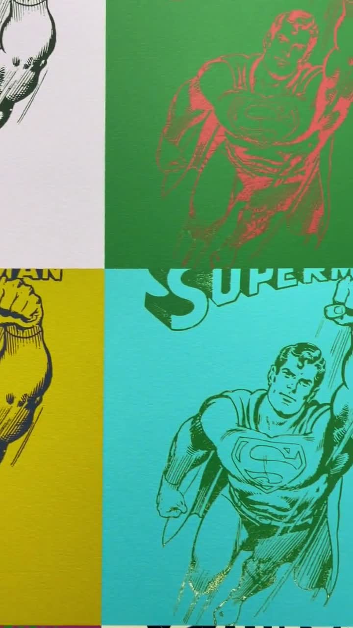 アンディ・ウォーホル - スーパーマン - 署名入り、番号入り