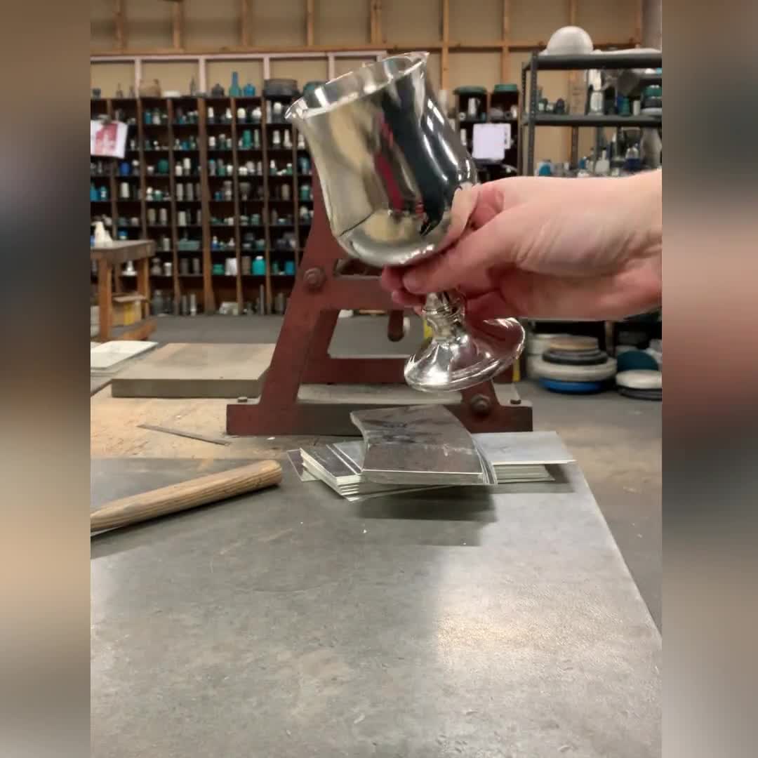 Wentworth Pewter Large Georgian Goblet - 300ml Capacity, Handmade In UK, Break Resistant Tankard