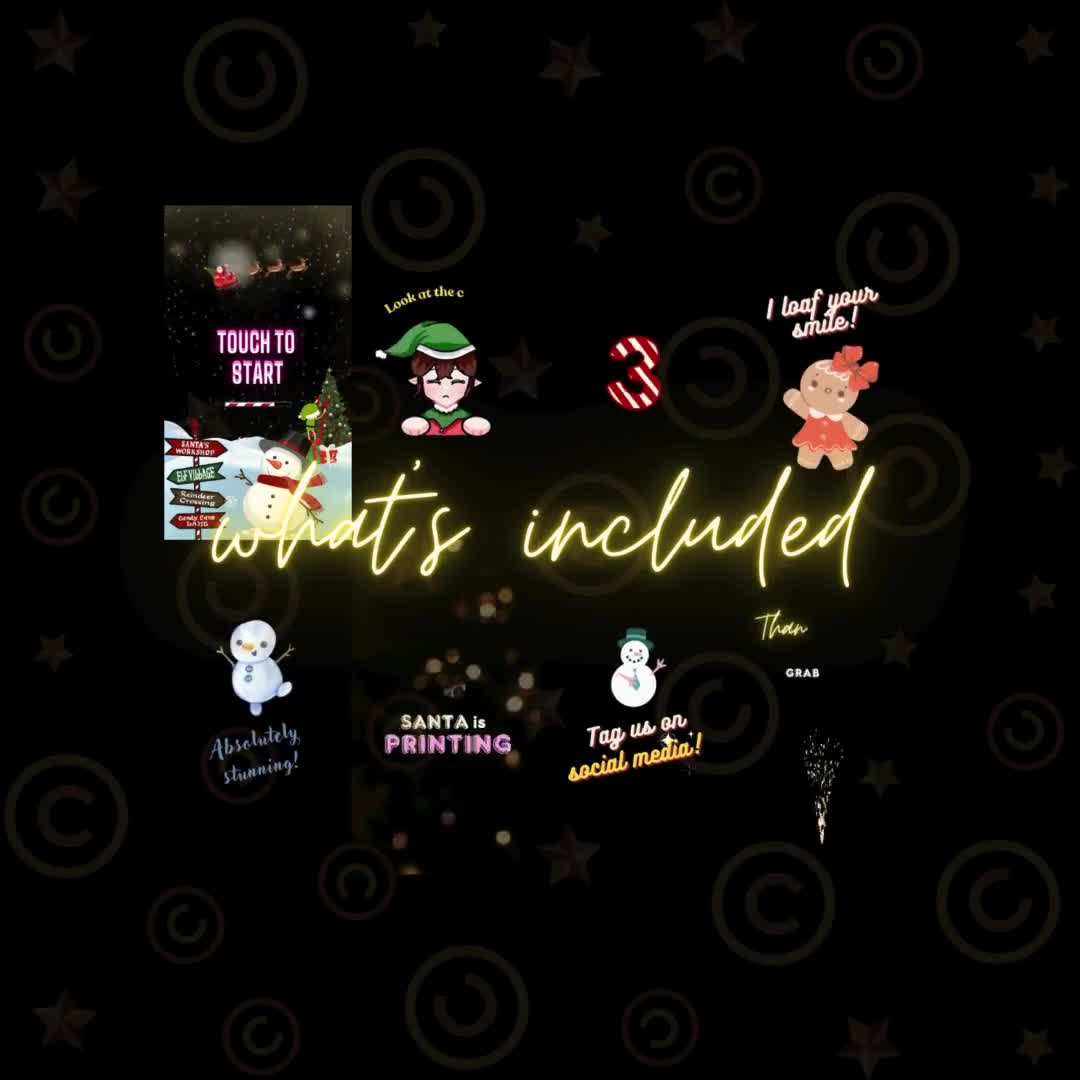 Christmas Photo Booth Animations for DSLRBooth, Mirror, Dark Room, Photo Master, Booth Addict, Wind, Sparkbooth, FotoMaster, Social Booth. video poster