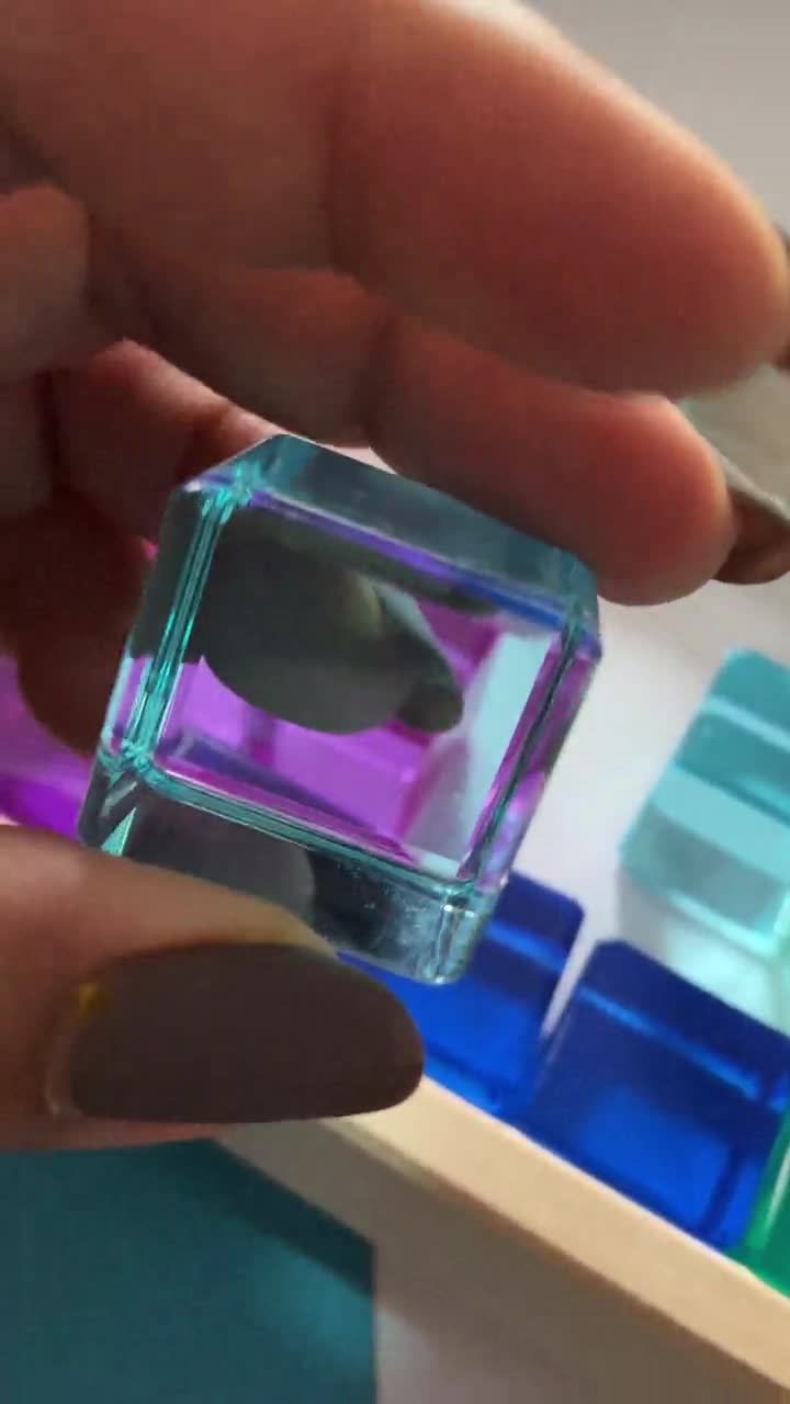 Lucent Pastel Light Rainbow Acrylic Cubes – Wonder in Toys & Urban