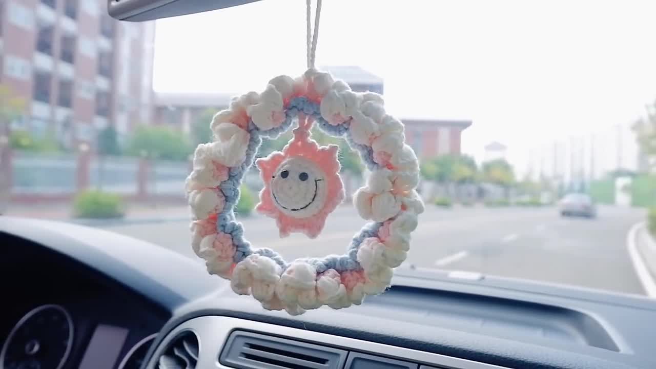 Onigiri Sushi Car Accessories, Cute Car Accessories Women Teens, Car Mirror  Hanging Accessories, Car Rear View Mirror, Car Hanging Charm 