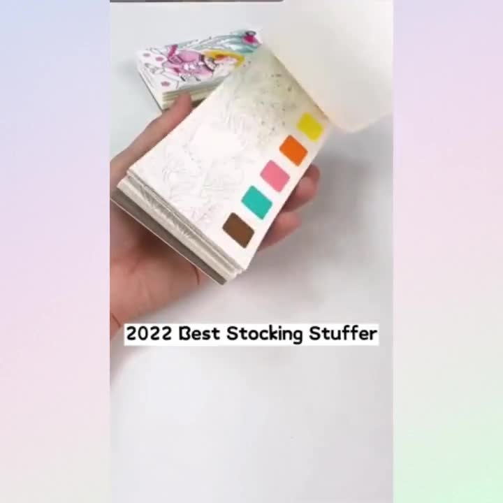 Pocket Watercolor Painting Book, DIY Magic Water Coloring Books