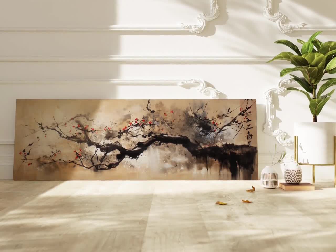 わびさびの日本のウォールアートフレーム：パノラマウォール