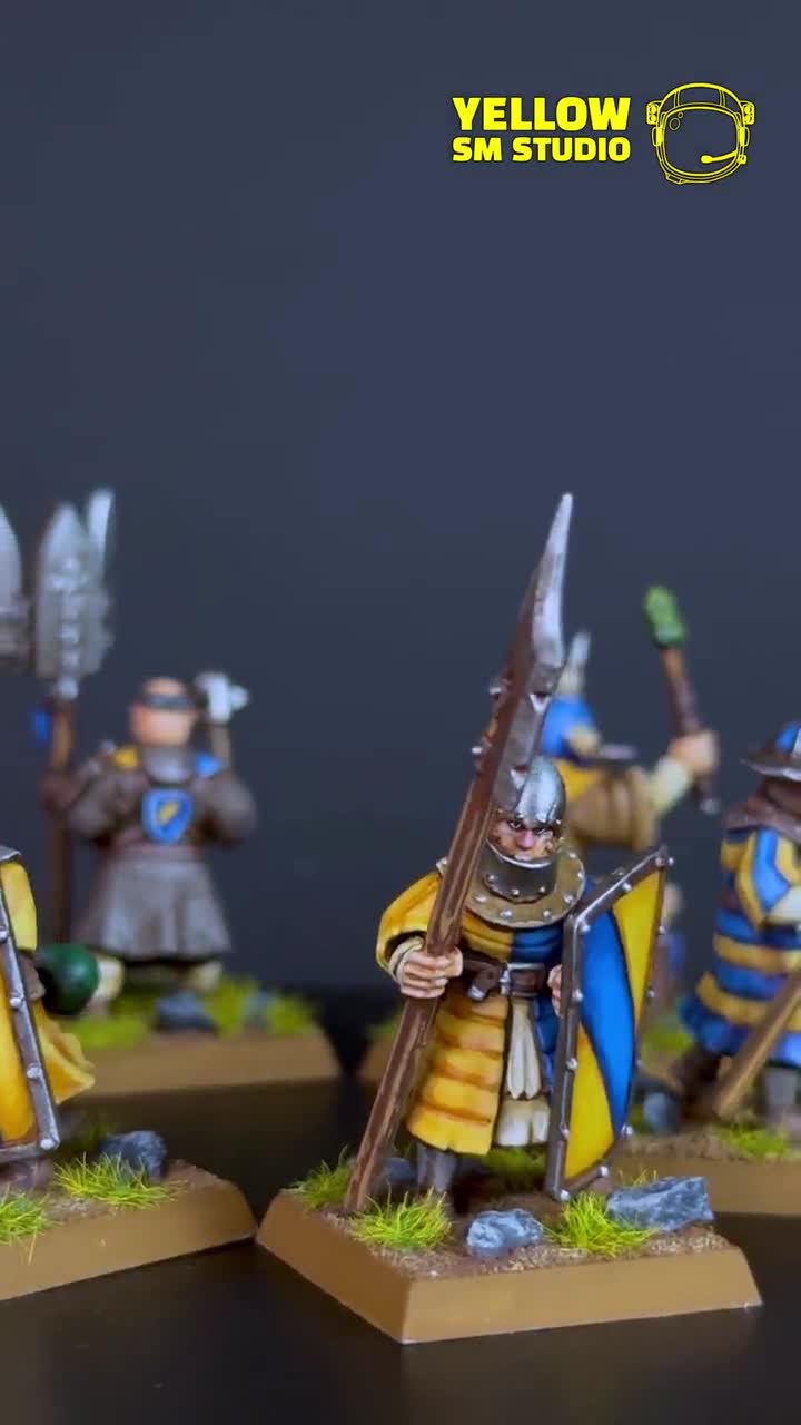 36 Men-at-arms, Kingdom of Bretonnia, Warhammer Old World - Etsy