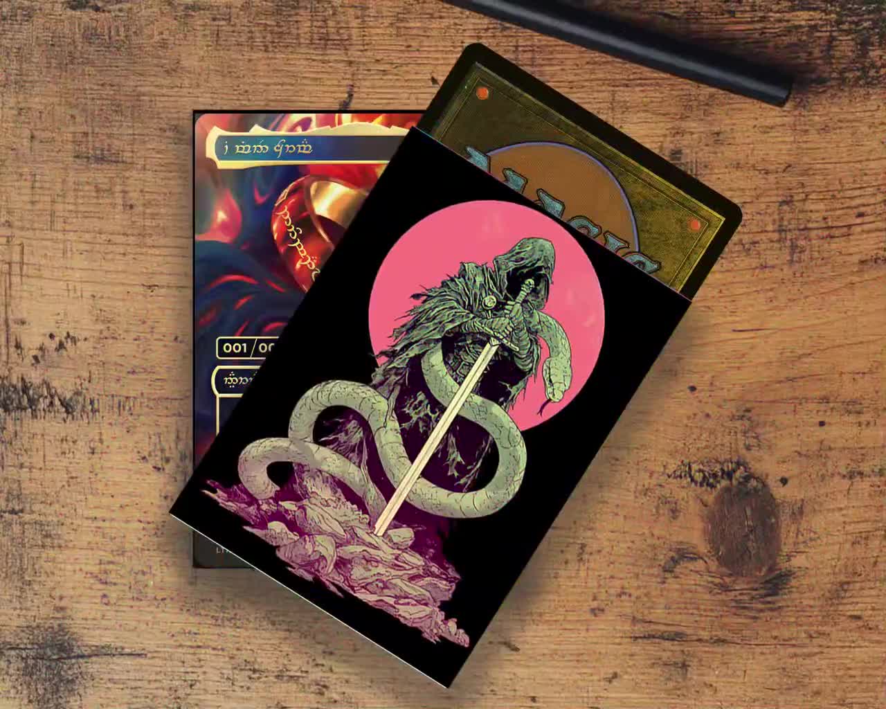 snake card sleeves Yugioh Official Sleeve Snake-Eyes Flamberge Dragon 100piece Set Sealed YCSJ 2023 Great for TCGs like Yu Dragon Shield | Matte Dual