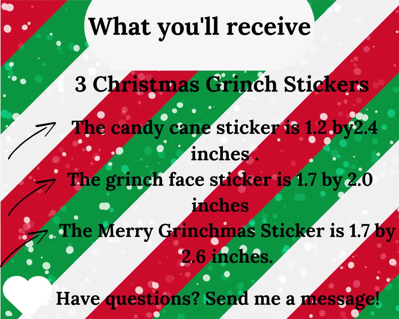 Glitter Christmas Packaging Sticker Bundle