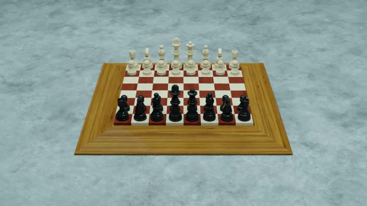 Luxury Wooden Chess Set With Board 6pcs for CNC Router 3D 