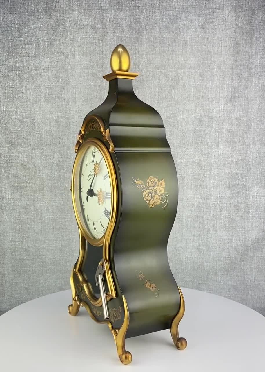 Vintage Schmid Mantel Clock, Circa 1960's Fabrik SSS Marke German