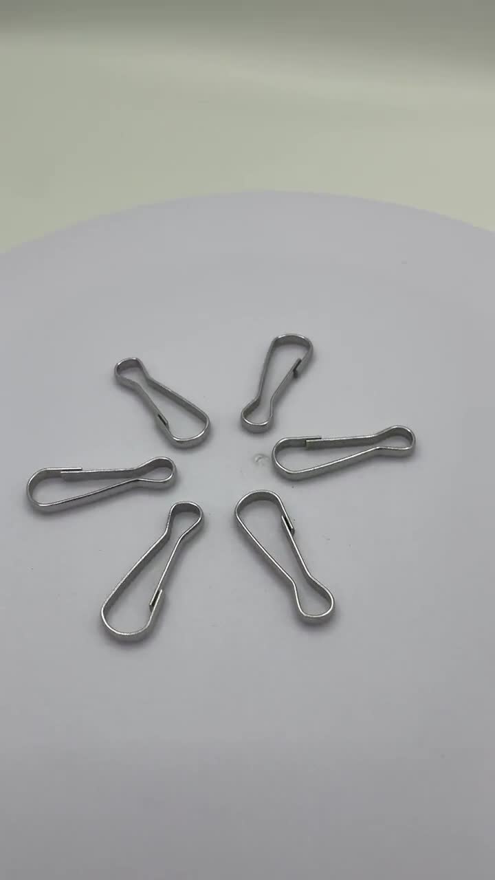 100Pcs Metal Lanyard Clips - 1 Inch Spring Hook Key Rings For Badges, Keys & DIY Crafts