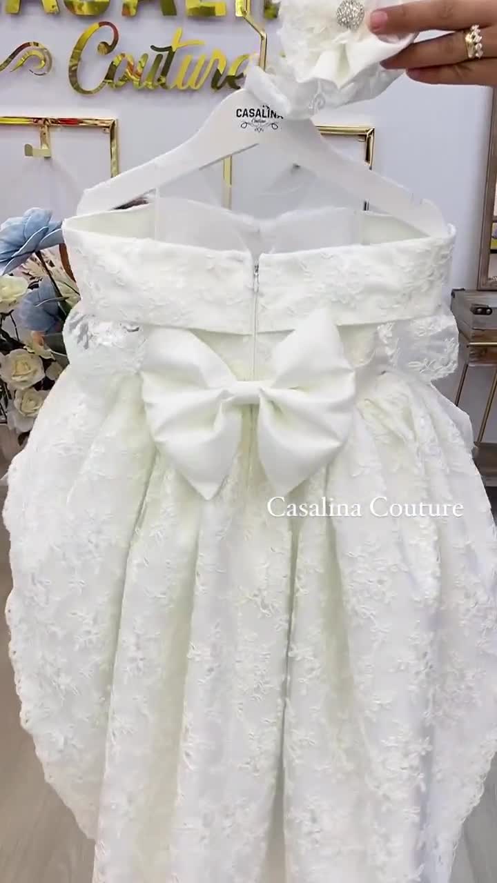 ♥こちゃんひめ♥ 　bibiy CATALINA DRESS Ophelia Dress. Long Tail White Knee Length Baby Girl
