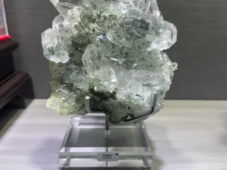 希少！8.84LB 天然ヒマラヤ透明水晶ポイント、自己治癒根、トップ