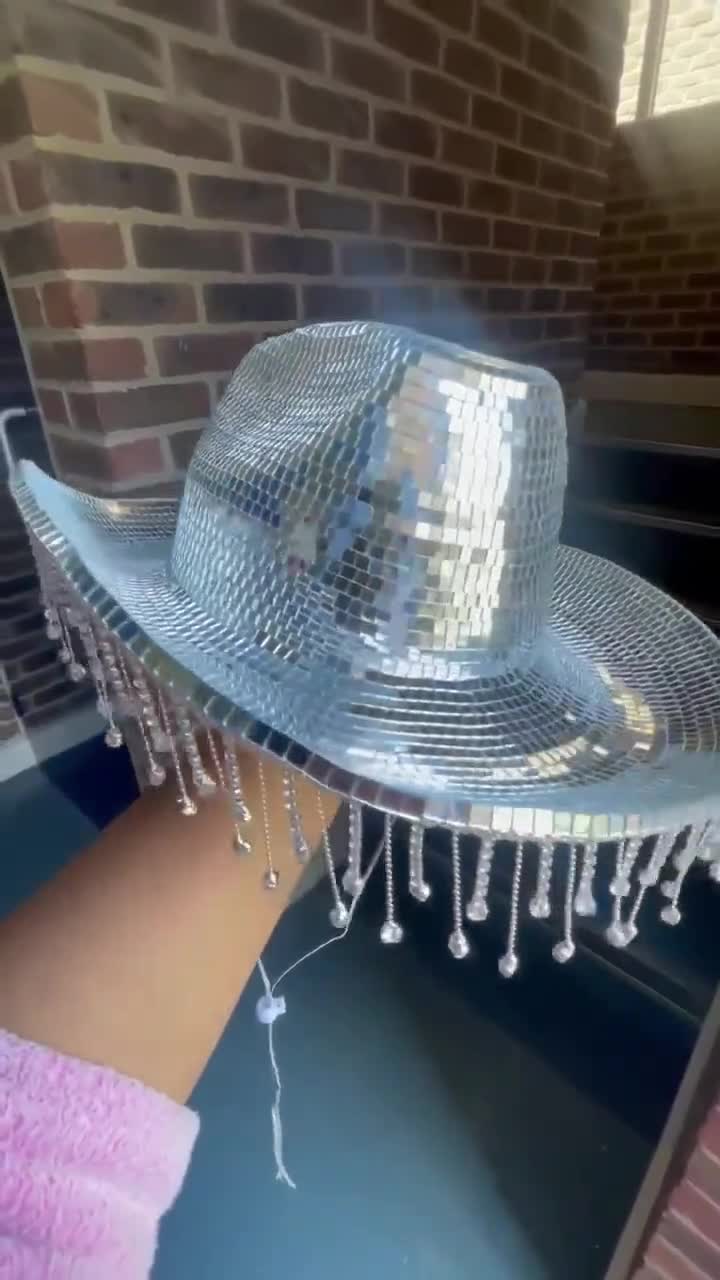 Mirror Disco Silver Cowboy Hat | Halloween City