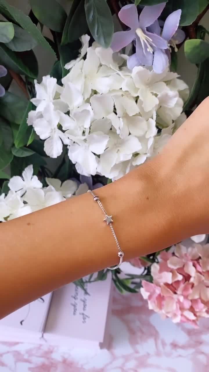 Regalo braccialetto zia / Regalo amore zia / Bracciale con ciondoli /  Gioielli di famiglia / gioielli minimalisti per lei / Bracciale desiderio  zia / -  Italia