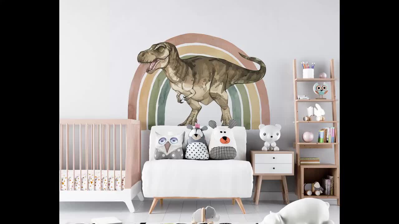 Dinosaur Wall Decal Big Set, Dinosaur Wall Stickers, Jurassic in Boy Room, Dinosaur  Stickers, Dinosaur Wall Art, Kids Wall Sticker, 