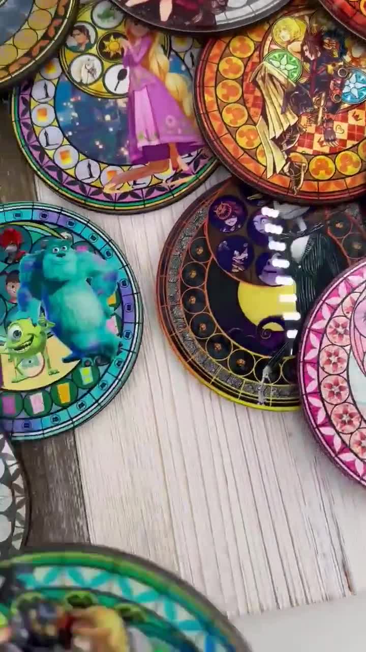Kingdom Hearts Acrylic Coasters: Gamer Gift, Sora, Roxas - Etsy