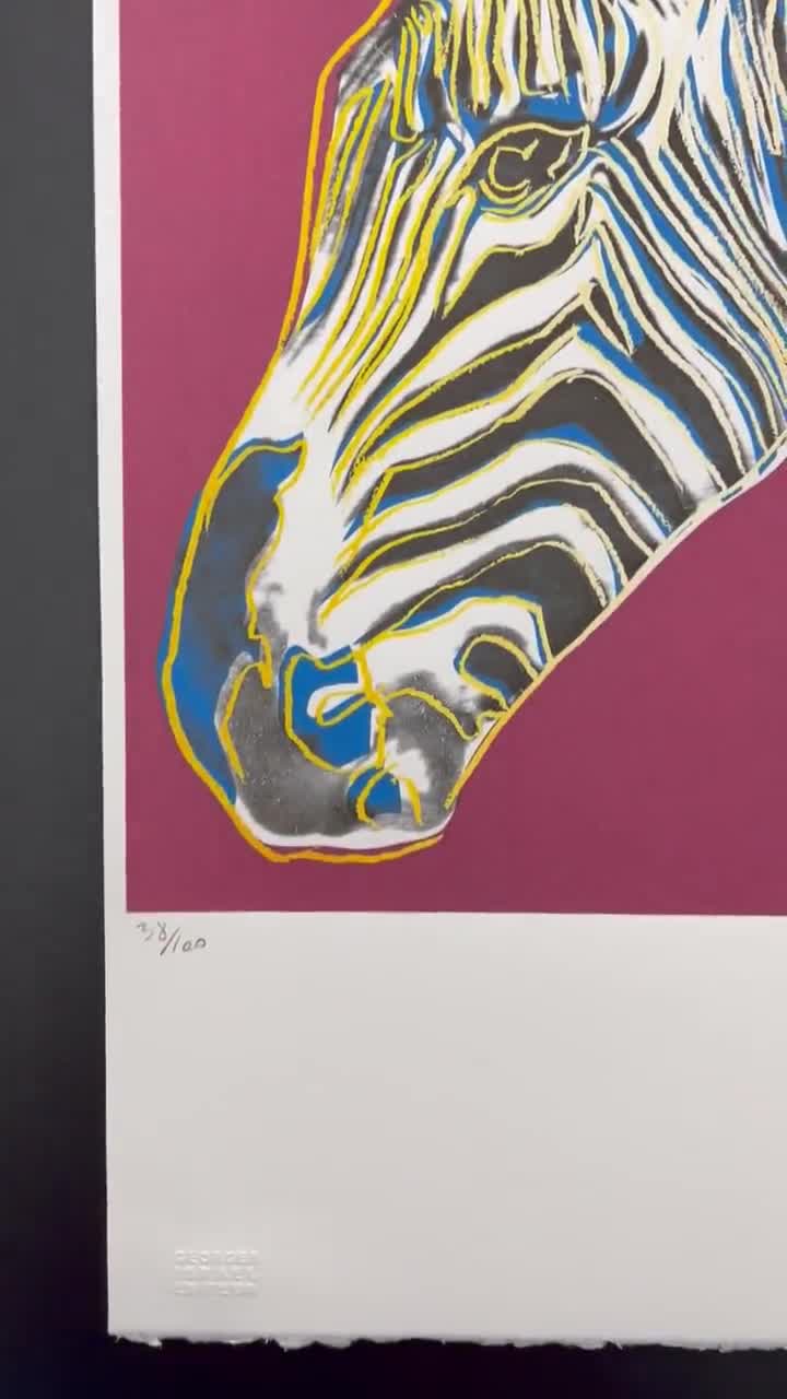 ANDY WARHOL - Grevy's Zebra - Signed, Numbered Edition 38/100, 38
