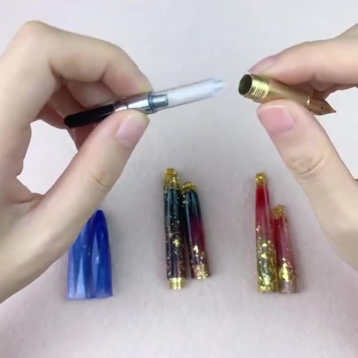 Multi-Faceted Fountain Pen Silicone Epoxy Resin Mold