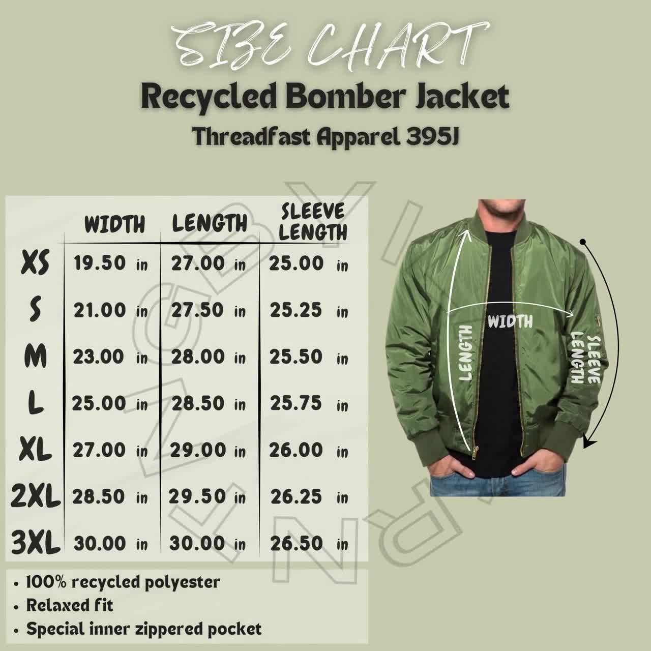 フォロー割引　ttx　Y2K fur bomber down Mさサイズ Bomber Jacket Size Chart I Threadfast Apparel 395J Size