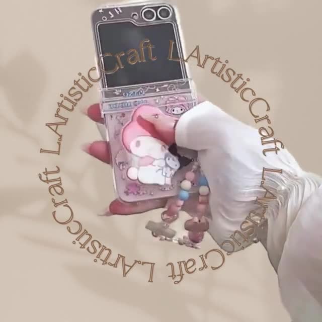 Clear Cute Melody Cinnamoroll Phone Case for Samsung Galaxy Z