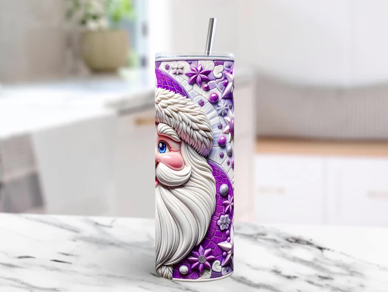3Dサンタクリスマスタンブラーラップサンタクロース昇華デザイン20