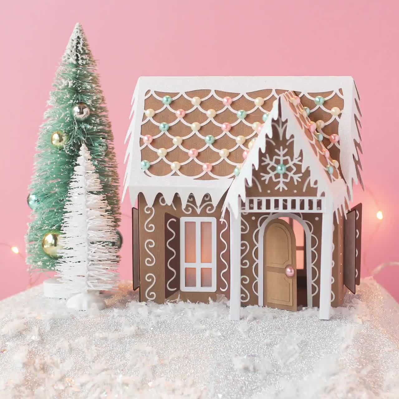 3D Gingerbread House SVG Cut File 3D Paper Gingerbread House Christmas SVG  file per Cricut, Silhouette, Brother Instant Digital Download -  Italia