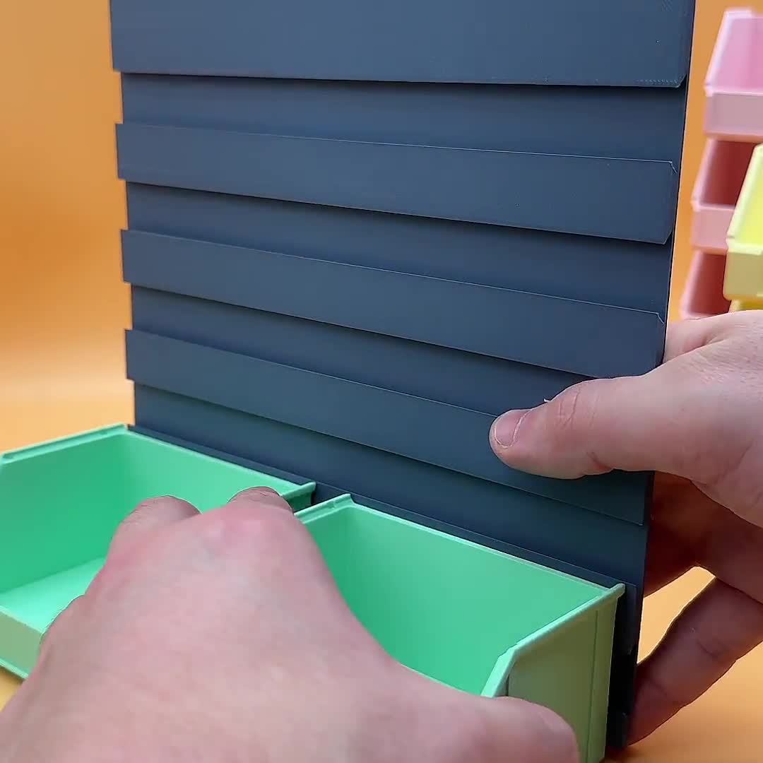 3D Printable Wall Bins for Storage and Organization