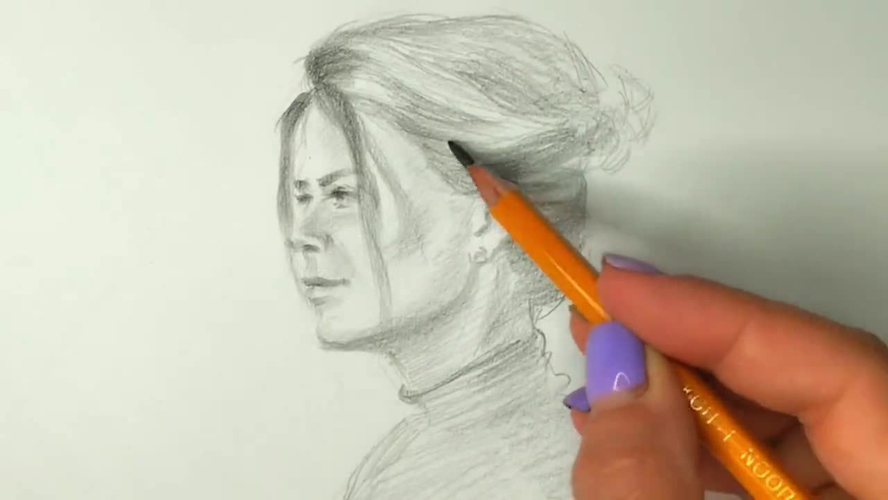 Custom Pencil Portrait from Photo, Hand-Drawn Gift video poster