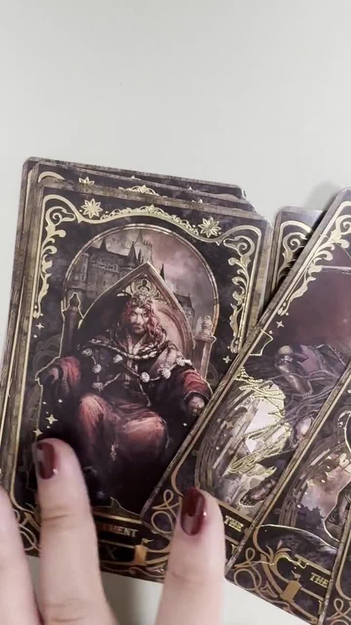 Handmade Elden Ring Tarot Card, Elden Magic Cards, Gamer