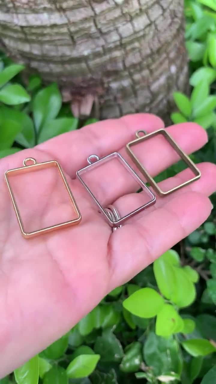 Rechteck Lünette mit offener Rückseite: Resin Schmuckherstellung Zubehör video poster