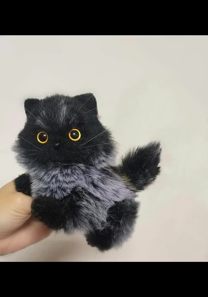 手作りの黒猫、ポーズをとれるぬいぐるみ、ぬいぐるみギフト、 - Etsy 日本