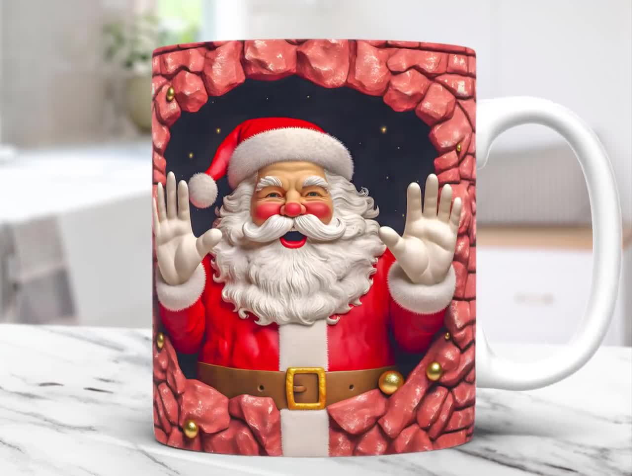 DIGITAL FILE Santa Claus Suit Christmas Ornament Sublimation Template -   Israel