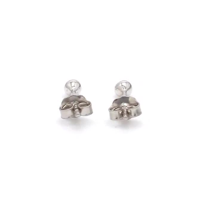 Platinum ball sale earrings