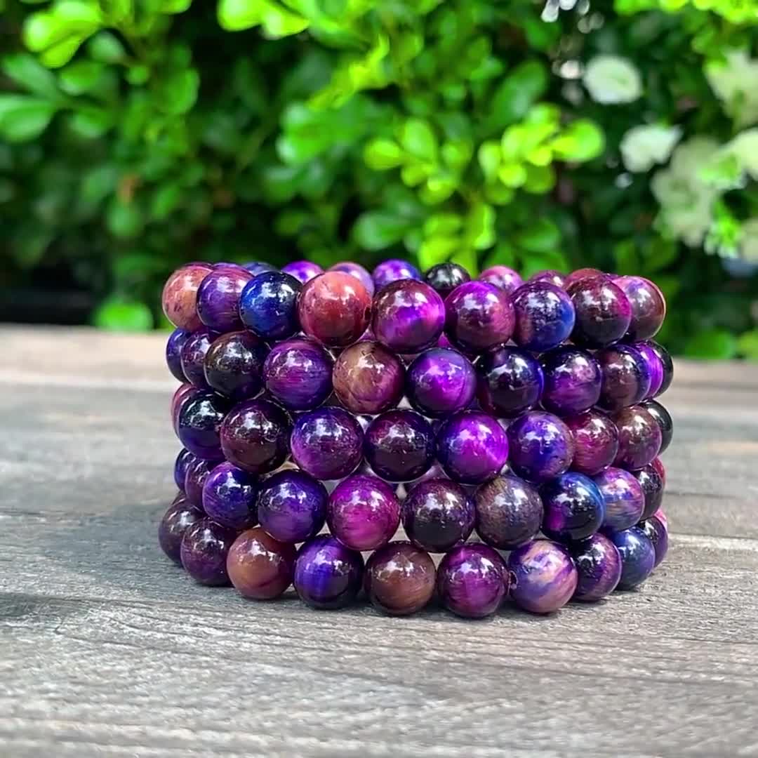 スギライトブレスレット、天然石パープルヘイズブレスレット