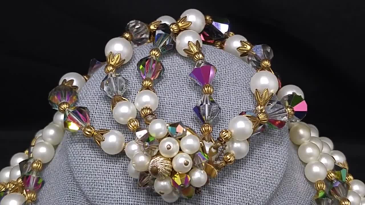 Alice Caviness Necklace & Bracelet Set, Aurora Borealis