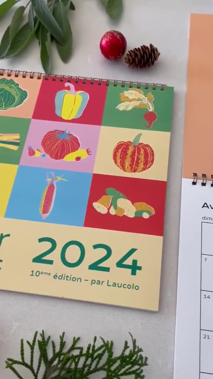Calendrier 2024 des fruits et légumes du Québec – Heureux de nature