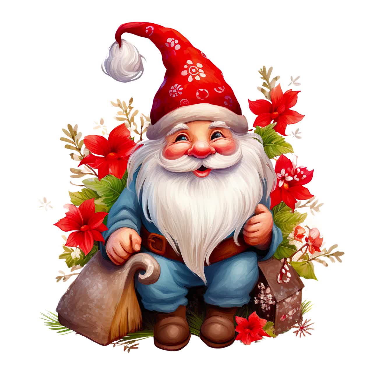 Weihnachten Wichtel Clipart Set, Winter Elf Clipart, Weihnachten  hochauflösende Gnom Drucke PNG, Weihnachten Gnome Aquarell ClipArt
