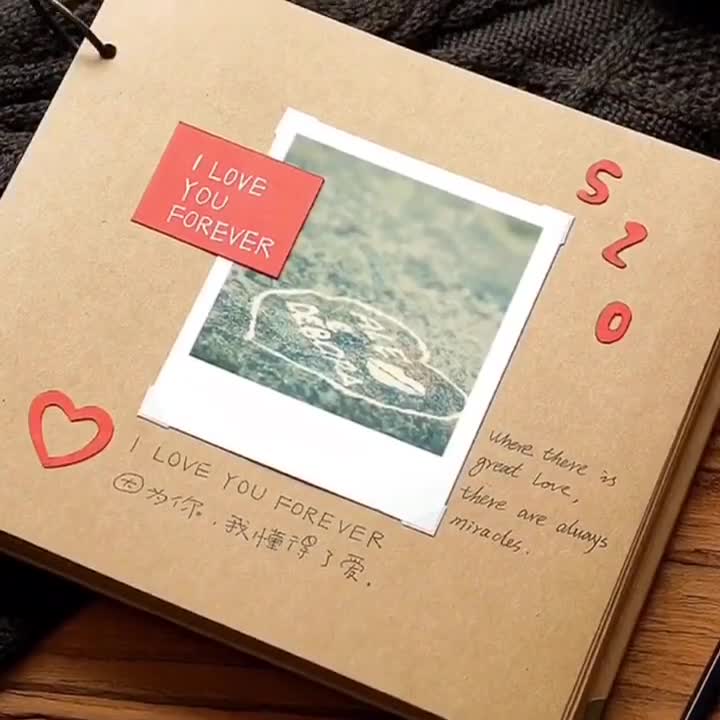 Life is Beautiful Paper Bag Handmade Mini Scrapbook Album Fully Decorated