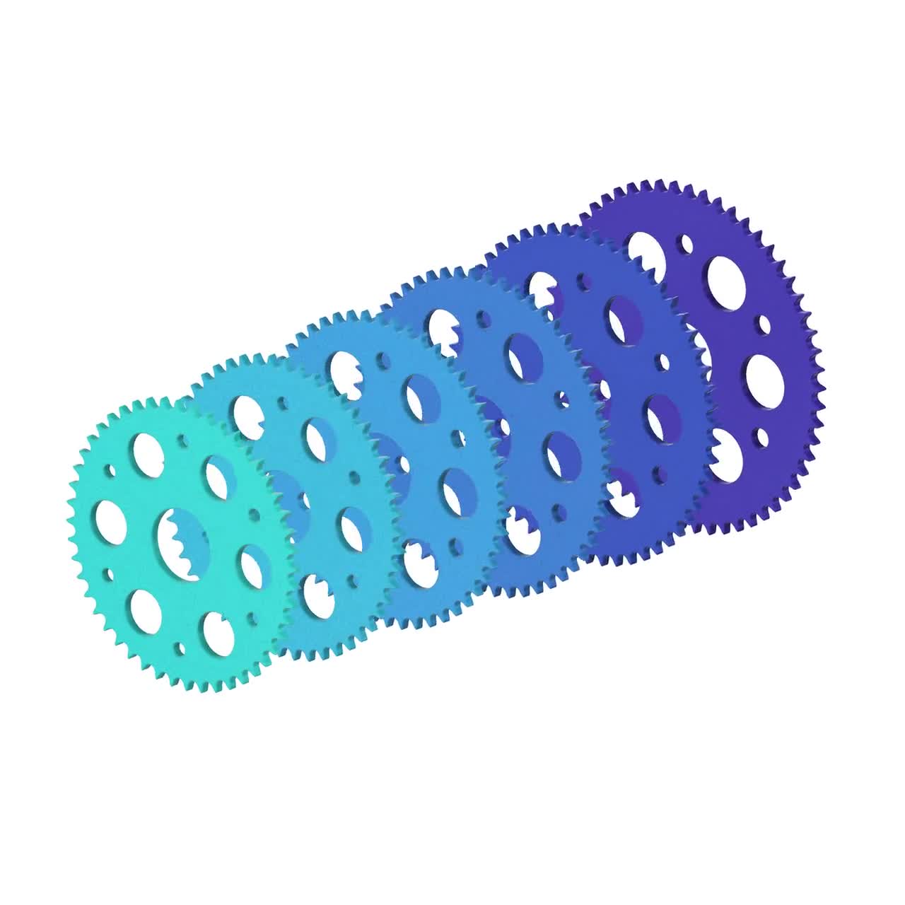 ウタDXF×40 Final Drive 40 Sprocket DXF Cut Files - Number 40 Sprocket