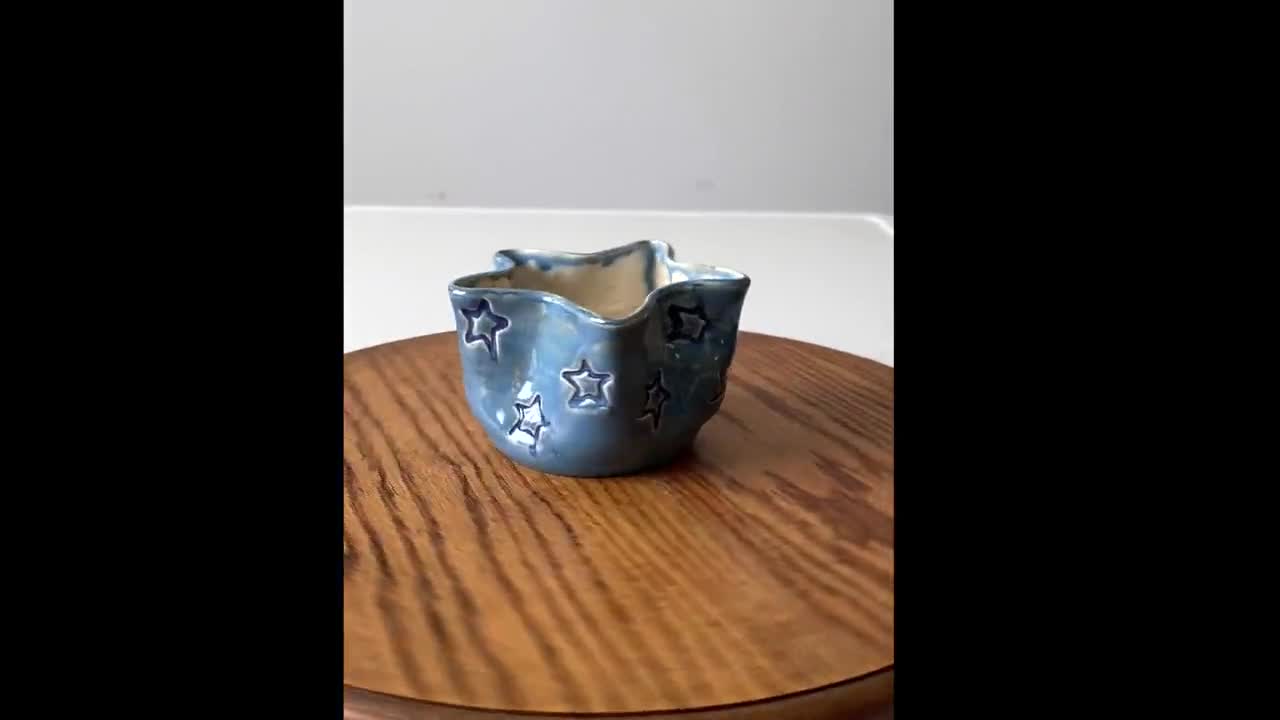 Vintage Studio Pottery Star Shape Bowl