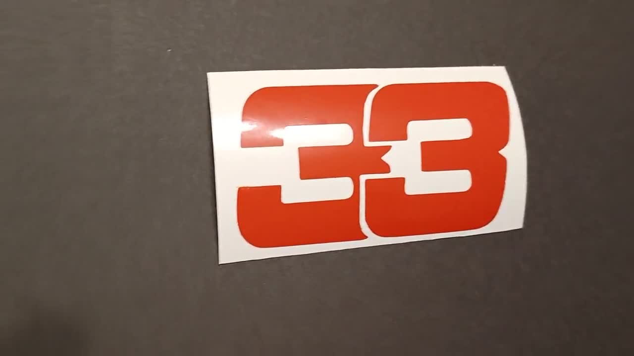 Racing Driver - Flying Dutchman Number 33 Logo - Vinyl Decal