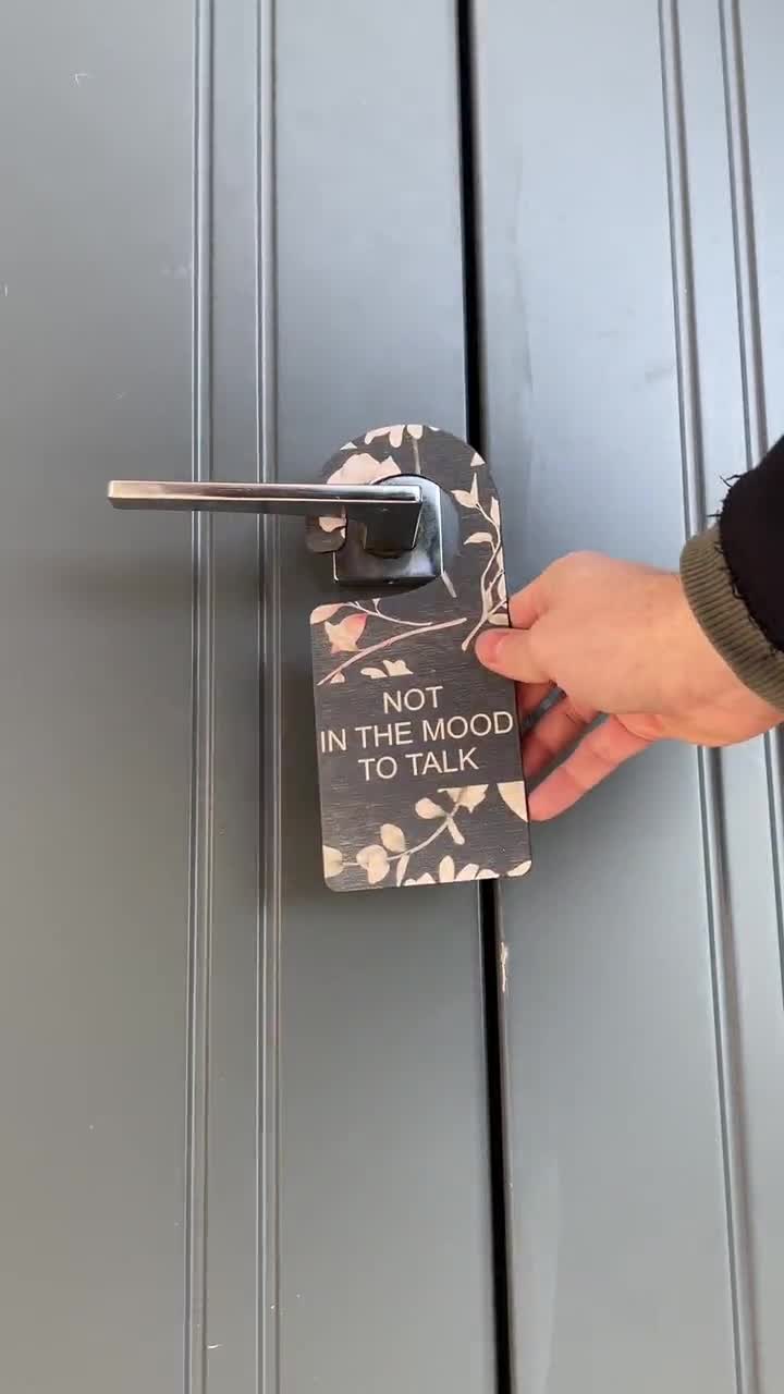 Custom Door Handle Hanger - Custom Door Knob Hanger - Do Not